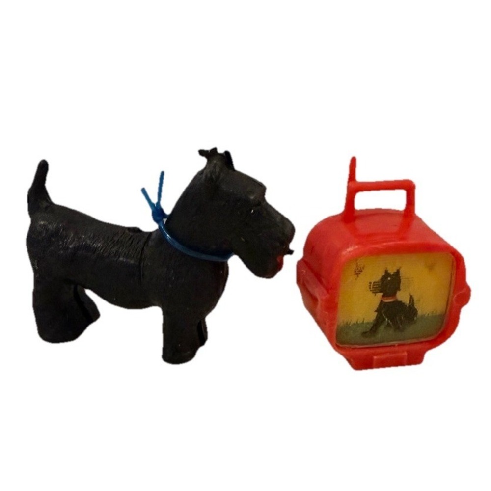 Barbie Flicker TV w/ Scotty Dog AND Fab-Lu Babs Barbie Doll Clone Scotty Dog